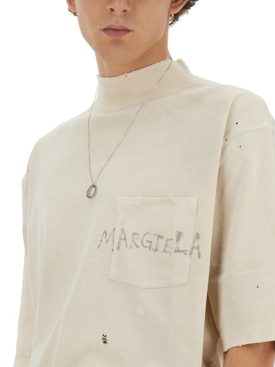 MAISON MARGIELA T-SHIRT IN COTONE BIOLOGICO