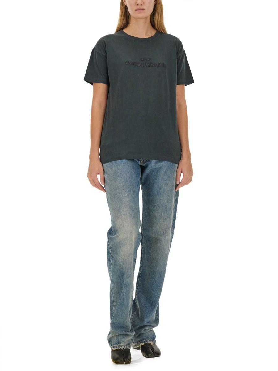 MAISON MARGIELA T-SHIRT IN COTONE CON LOGO