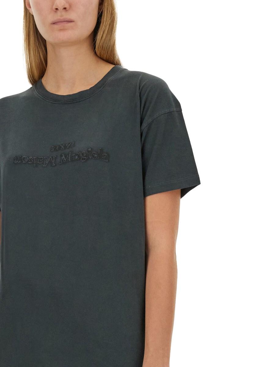 MAISON MARGIELA T-SHIRT IN COTONE CON LOGO