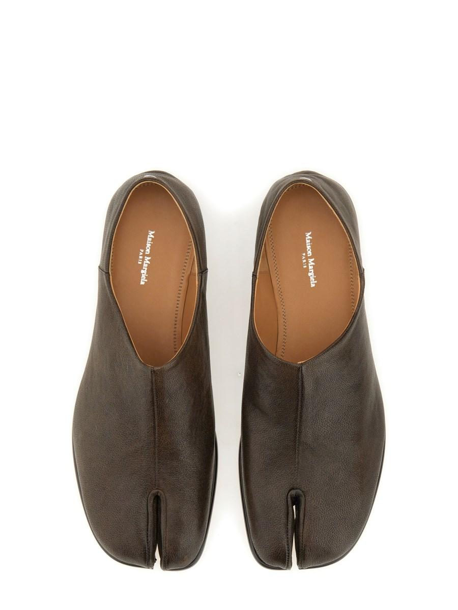 MAISON MARGIELA TABI PIATTA SENZA LACCI IN PELLE