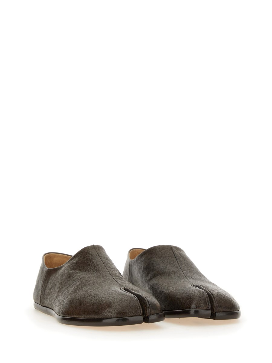 MAISON MARGIELA TABI PIATTA SENZA LACCI IN PELLE