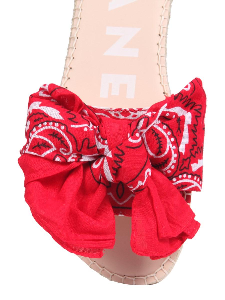 MANEBI SANDALO BASSO CON FIOCCO BANDANA