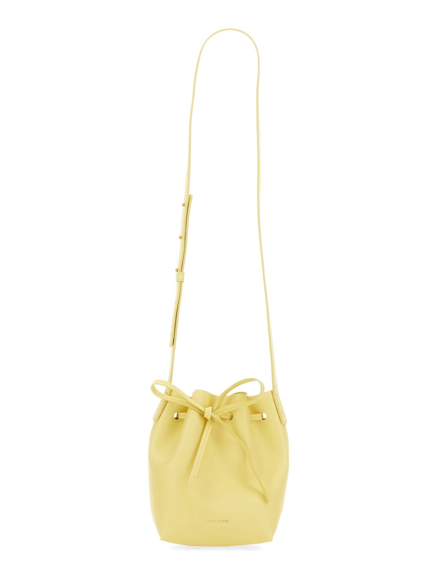 MANSUR GAVRIEL BORSA MINI MINI BUCKET IN PELLE