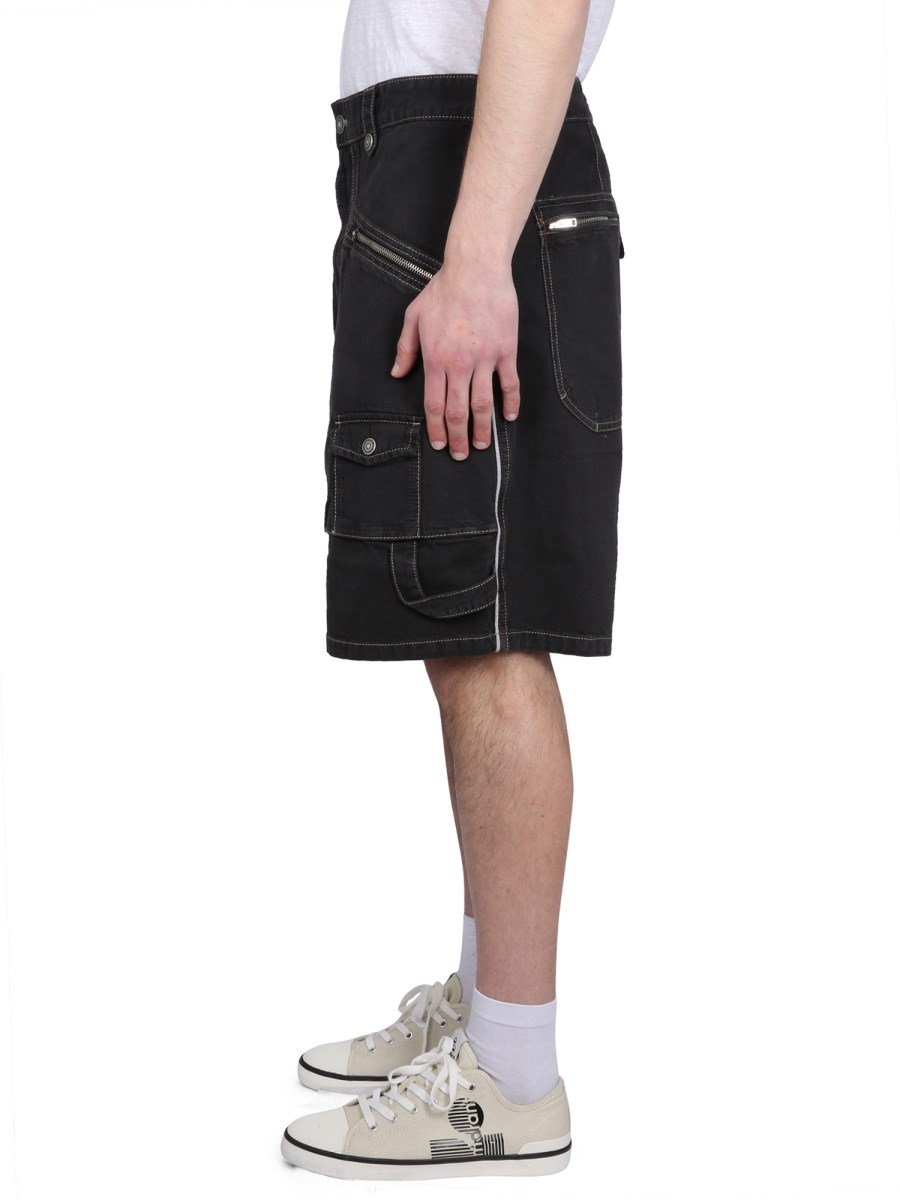 MARANT BERMUDA PEIO IN DENIM