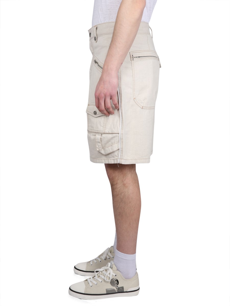 MARANT BERMUDA PEIO IN DENIM