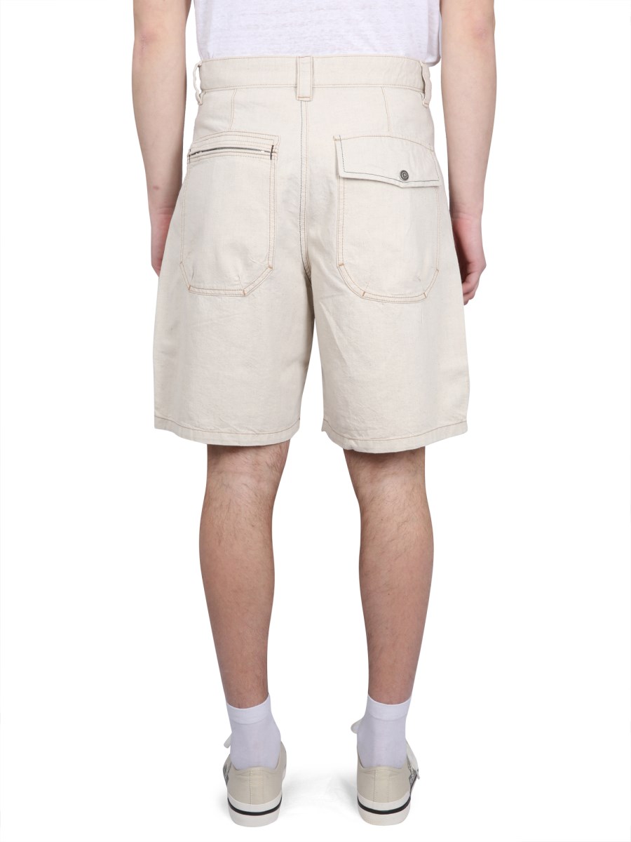 MARANT BERMUDA PEIO IN DENIM