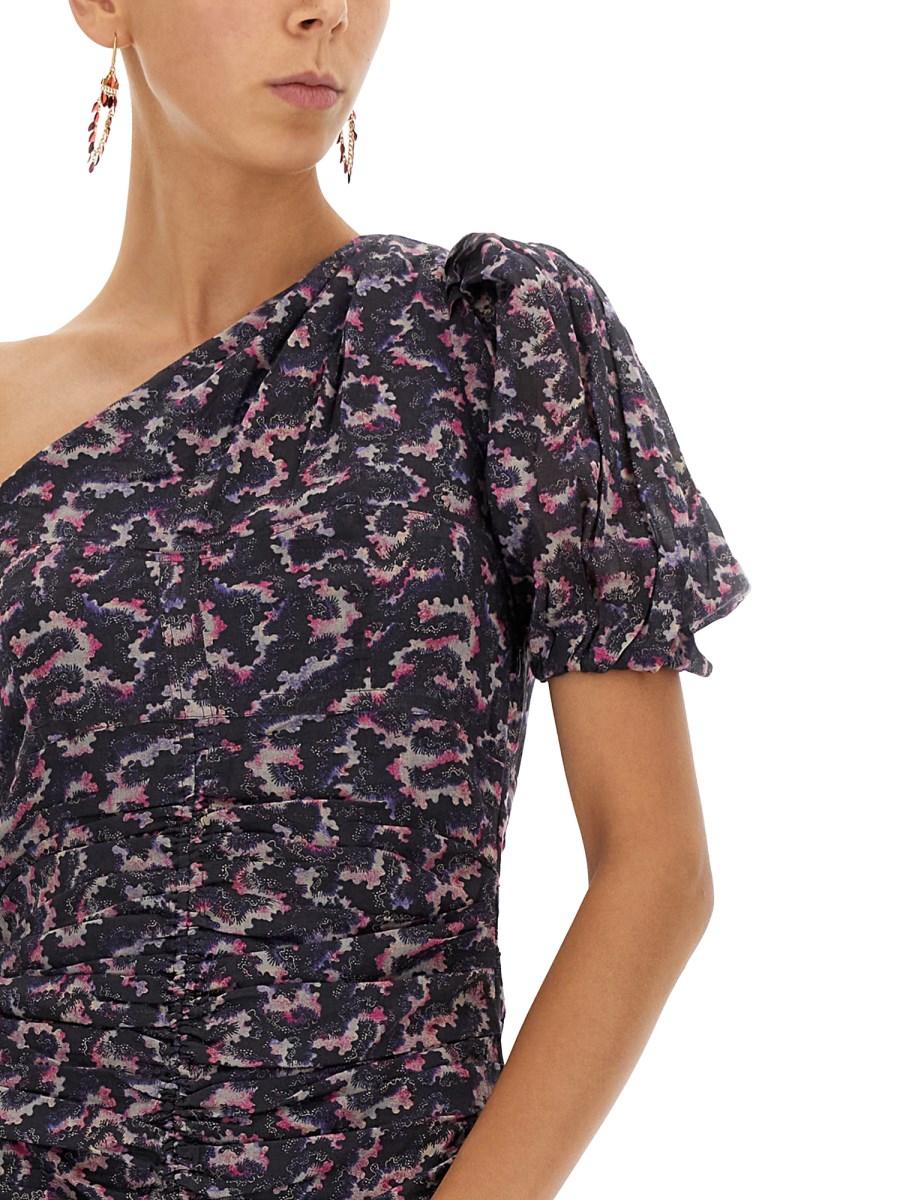 MARANT ÉTOILE ABITO LECIA IN COTONE CON STAMPA