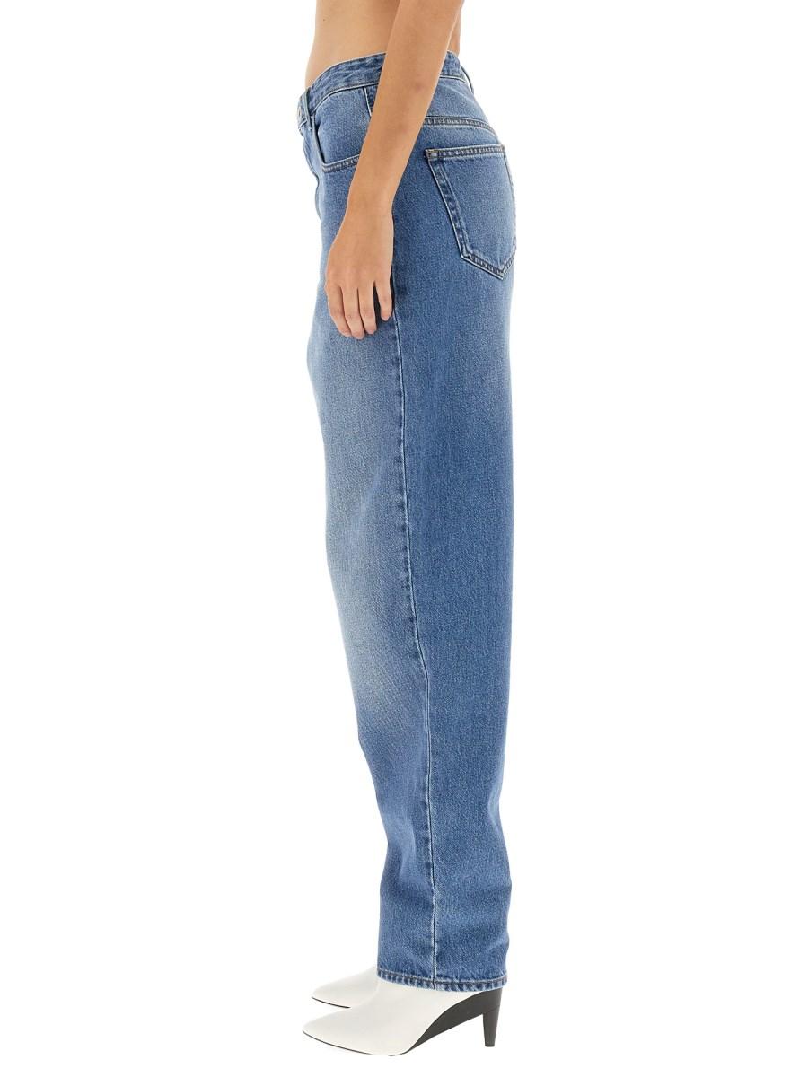 MARANT ÉTOILE JEANS CORSY IN DENIM DI COTONE