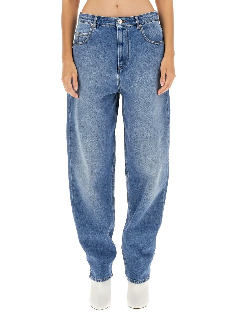 MARANT ÉTOILE JEANS CORSY IN DENIM DI COTONE