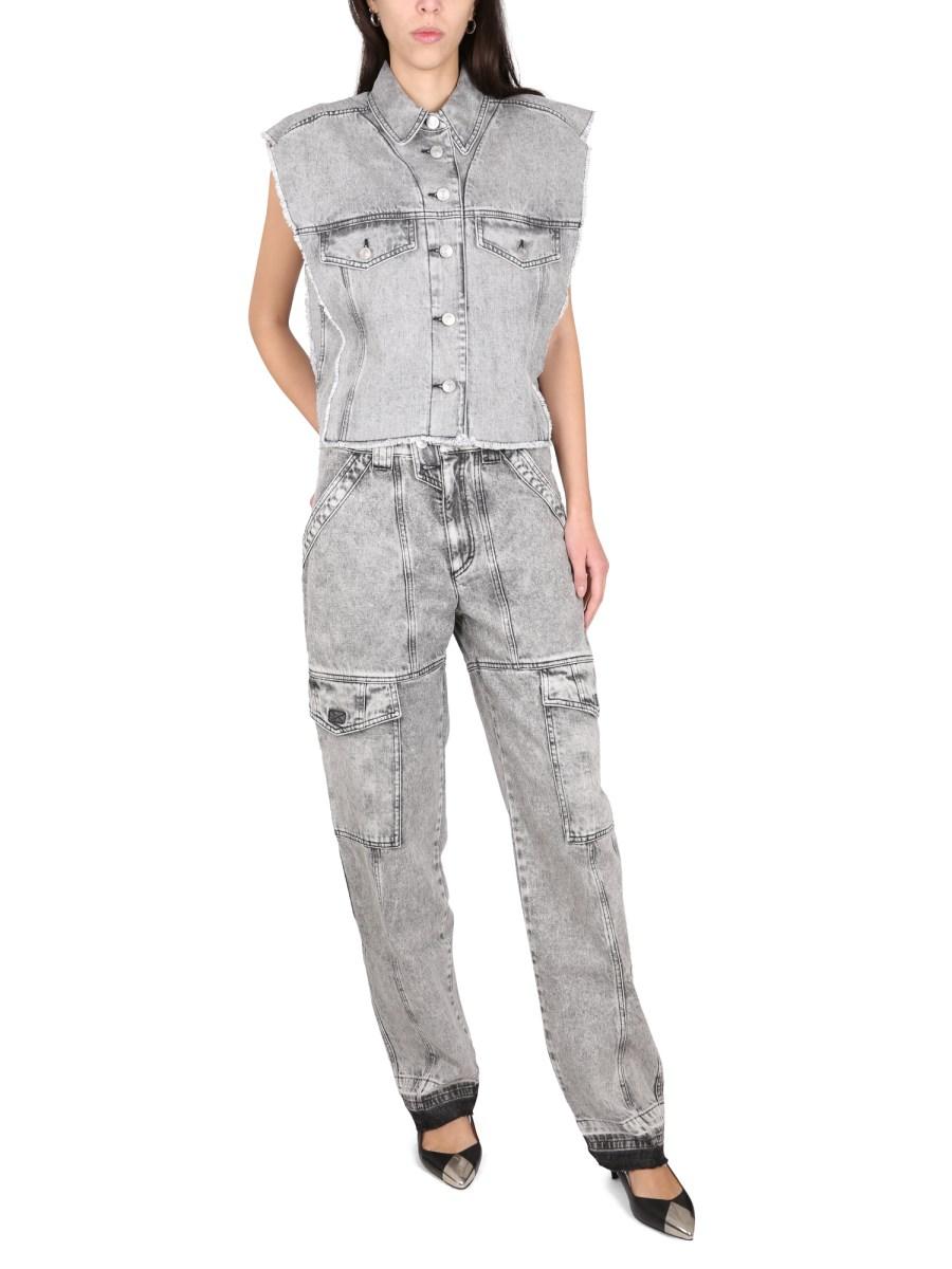 MARANT ÉTOILE JEANS "VAYONEO" IN DENIM DI COTONE