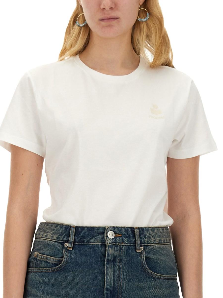 MARANT ÉTOILE T-SHIRT "ABY" IN JERSEY DI COTONE