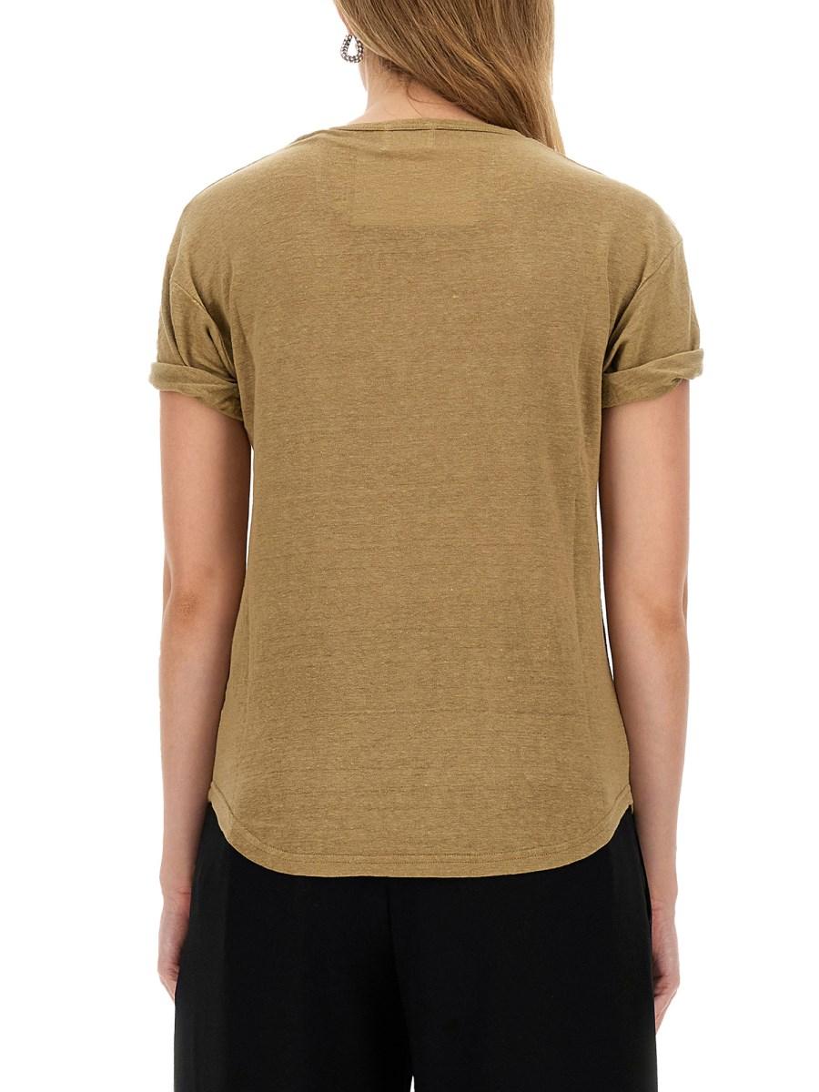 MARANT ÉTOILE T-SHIRT KOLDI IN LINO