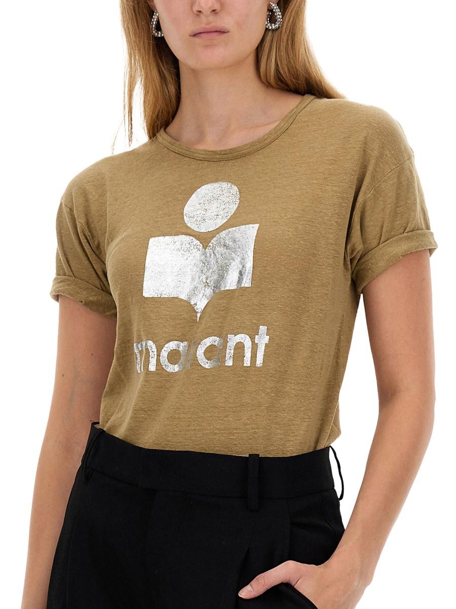 MARANT ÉTOILE T-SHIRT KOLDI IN LINO