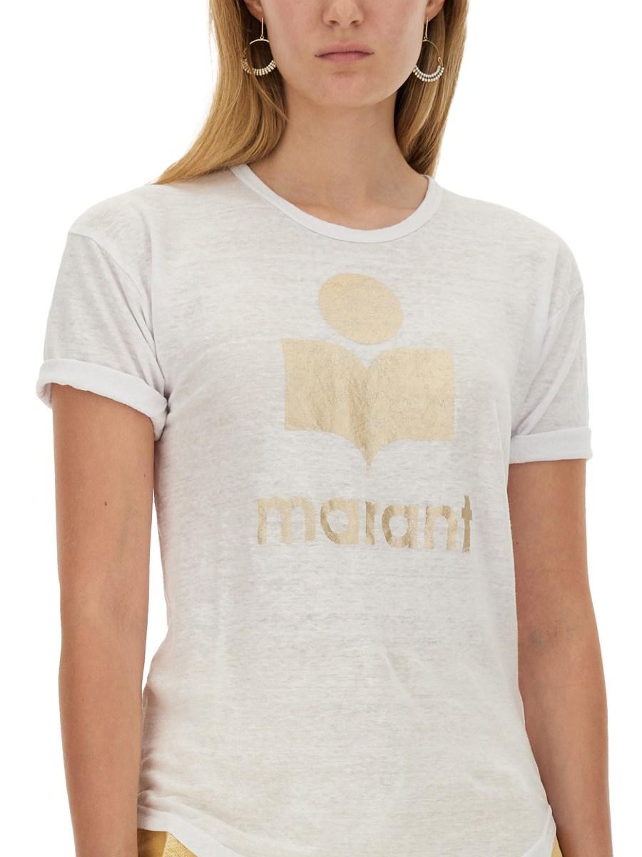 MARANT ÉTOILE T-SHIRT KOLDI IN LINO