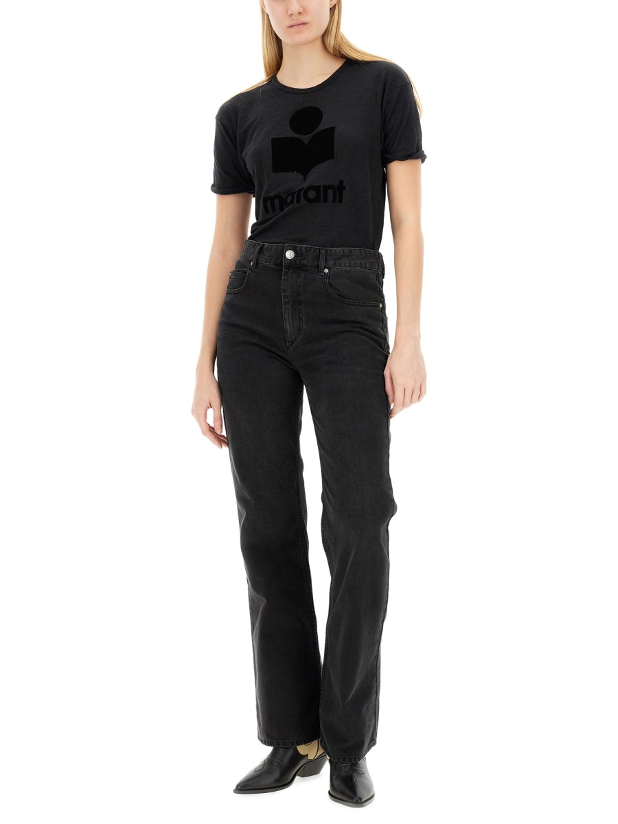 MARANT ÉTOILE T-SHIRT KOLDI IN LINO