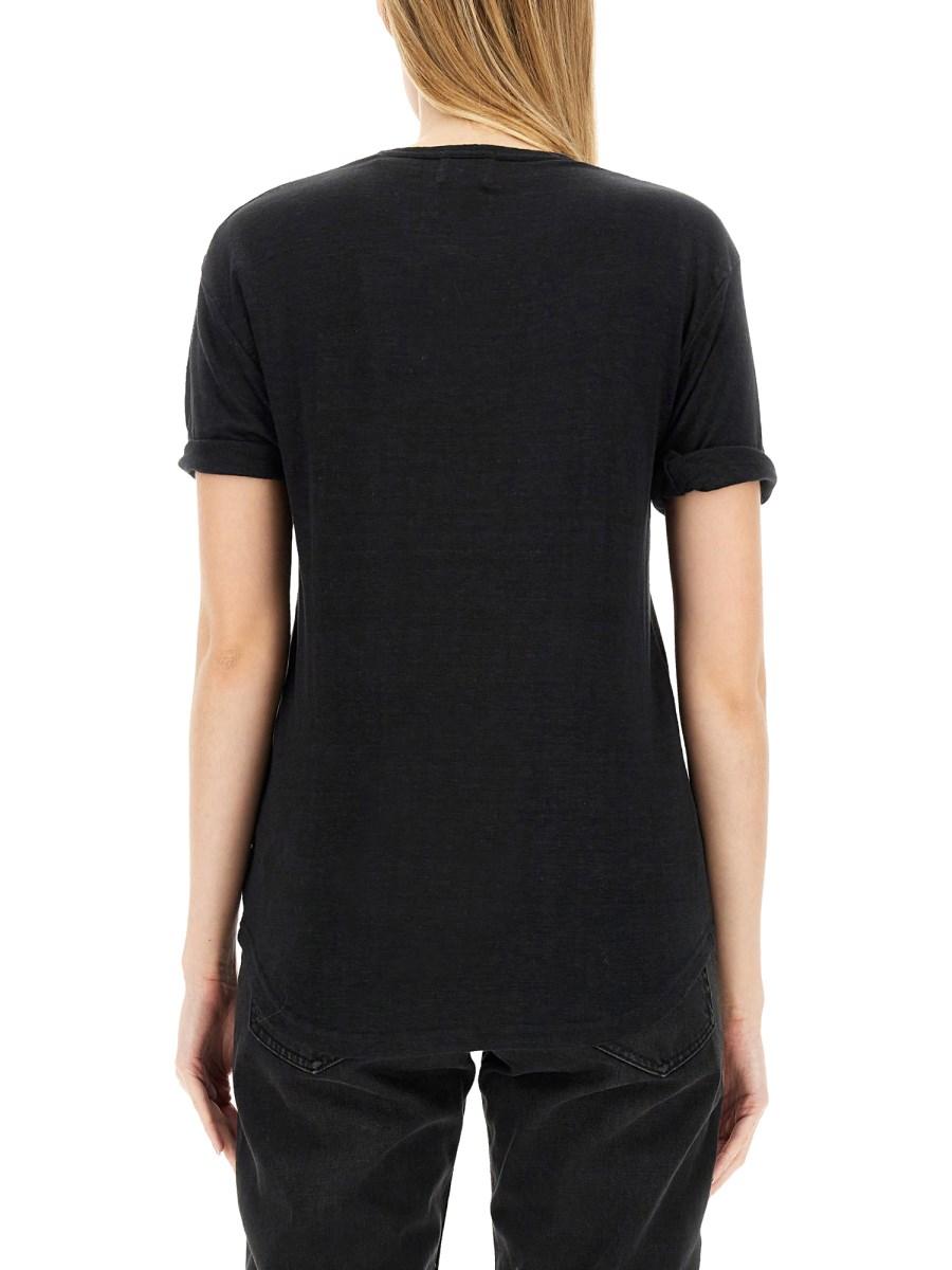 MARANT ÉTOILE T-SHIRT KOLDI IN LINO
