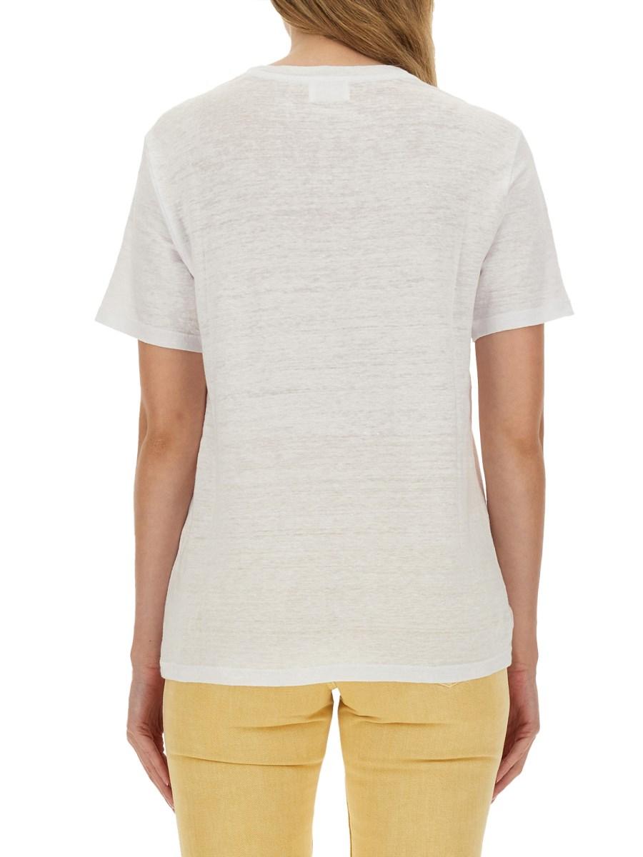 MARANT ÉTOILE T-SHIRT ZEWEL IN LINO