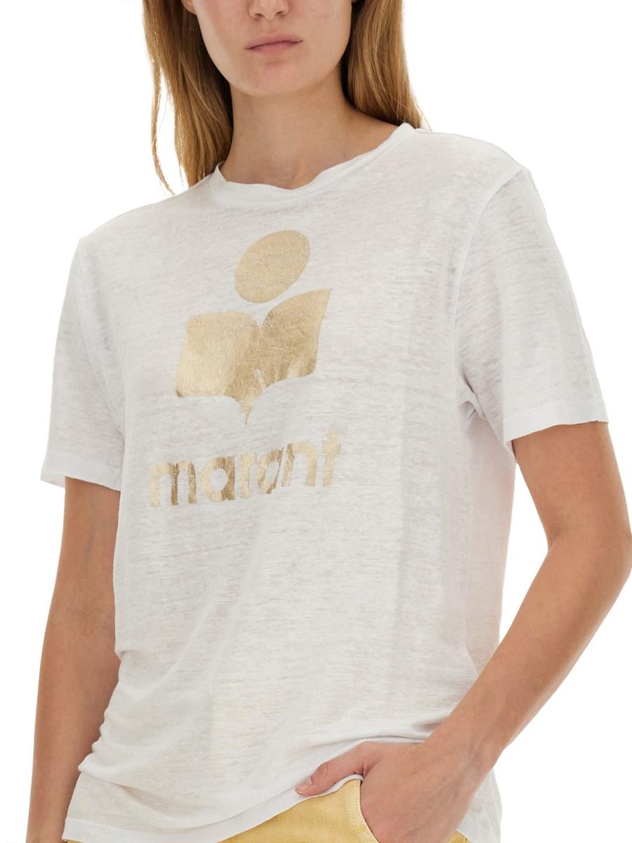 MARANT ÉTOILE T-SHIRT ZEWEL IN LINO