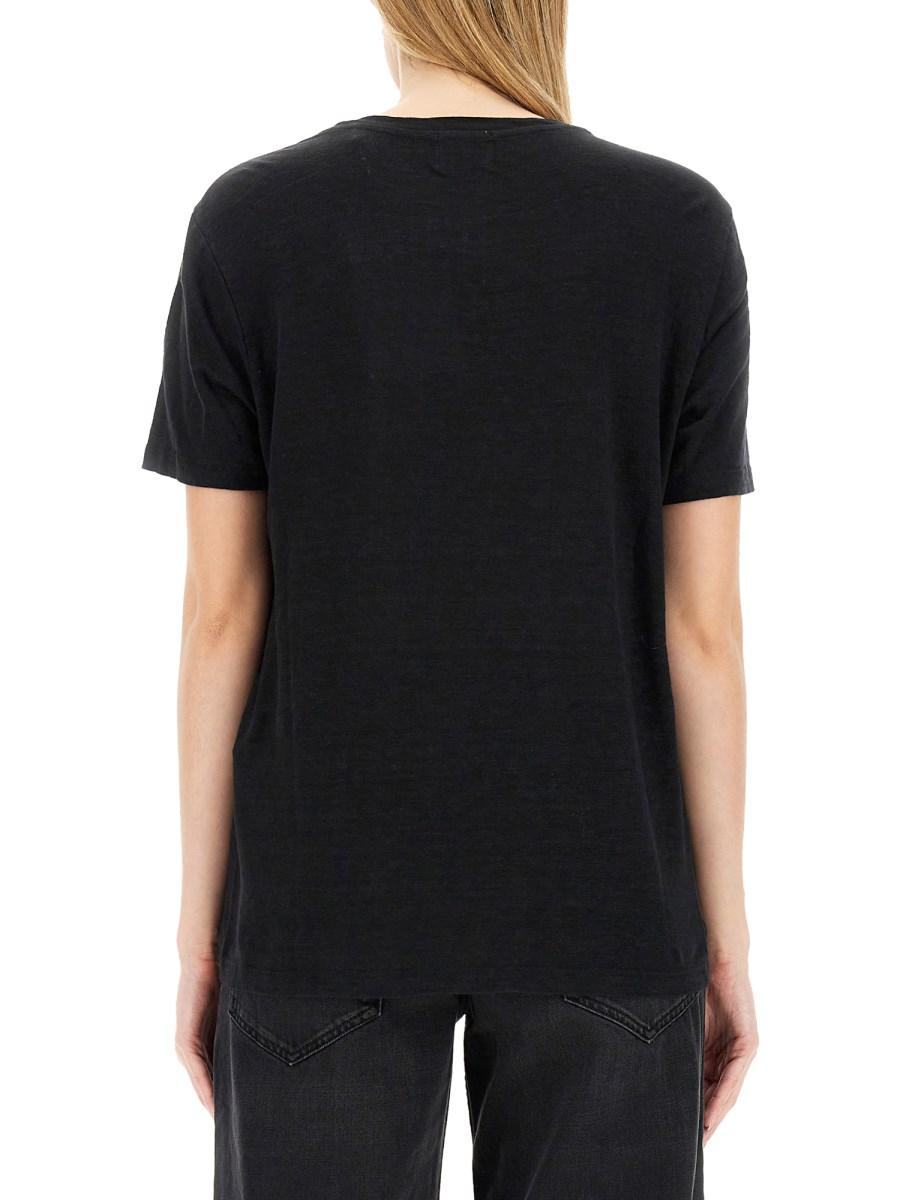 MARANT ÉTOILE T-SHIRT ZEWEL IN LINO