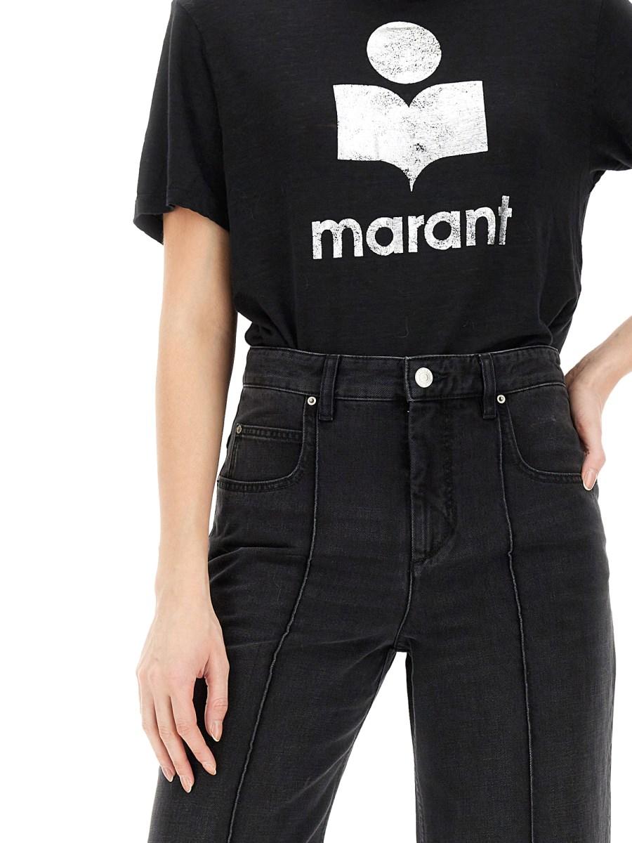 MARANT ÉTOILE T-SHIRT ZEWEL IN LINO
