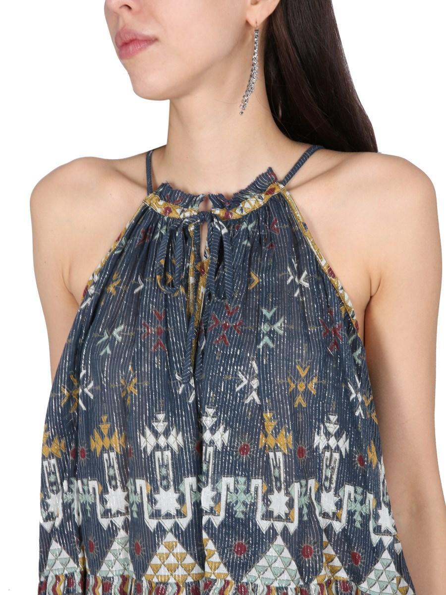 MARANT ÉTOILE TOP FABINO CON STAMPA