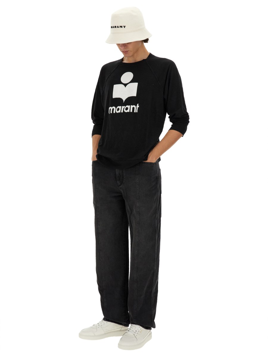 MARANT T-SHIRT "KIEFFER" IN LINO