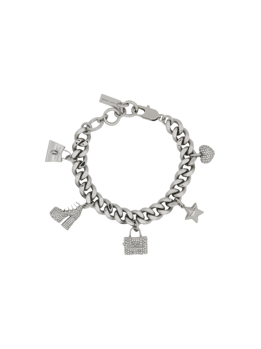MARC JACOBS BRACCIALE THE PAVE MINI ICON CHARM