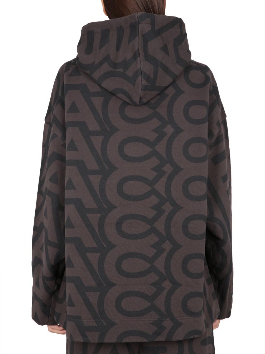 MARC JACOBS FELPA IN COTONE CON LOGO MONOGRAM