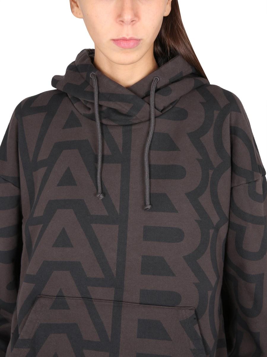 MARC JACOBS FELPA IN COTONE CON LOGO MONOGRAM
