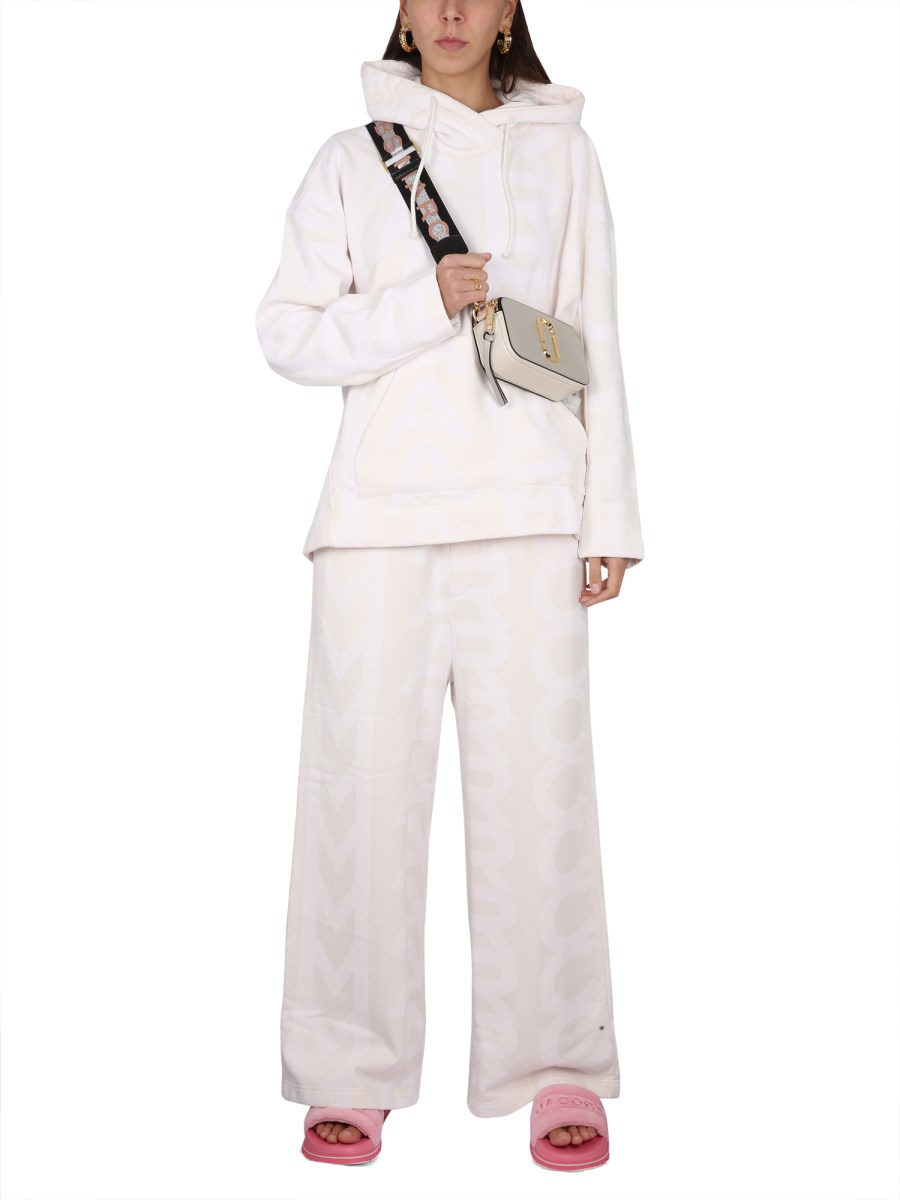 MARC JACOBS PANTALONE IN FELPA DI COTONE MONOGRAM
