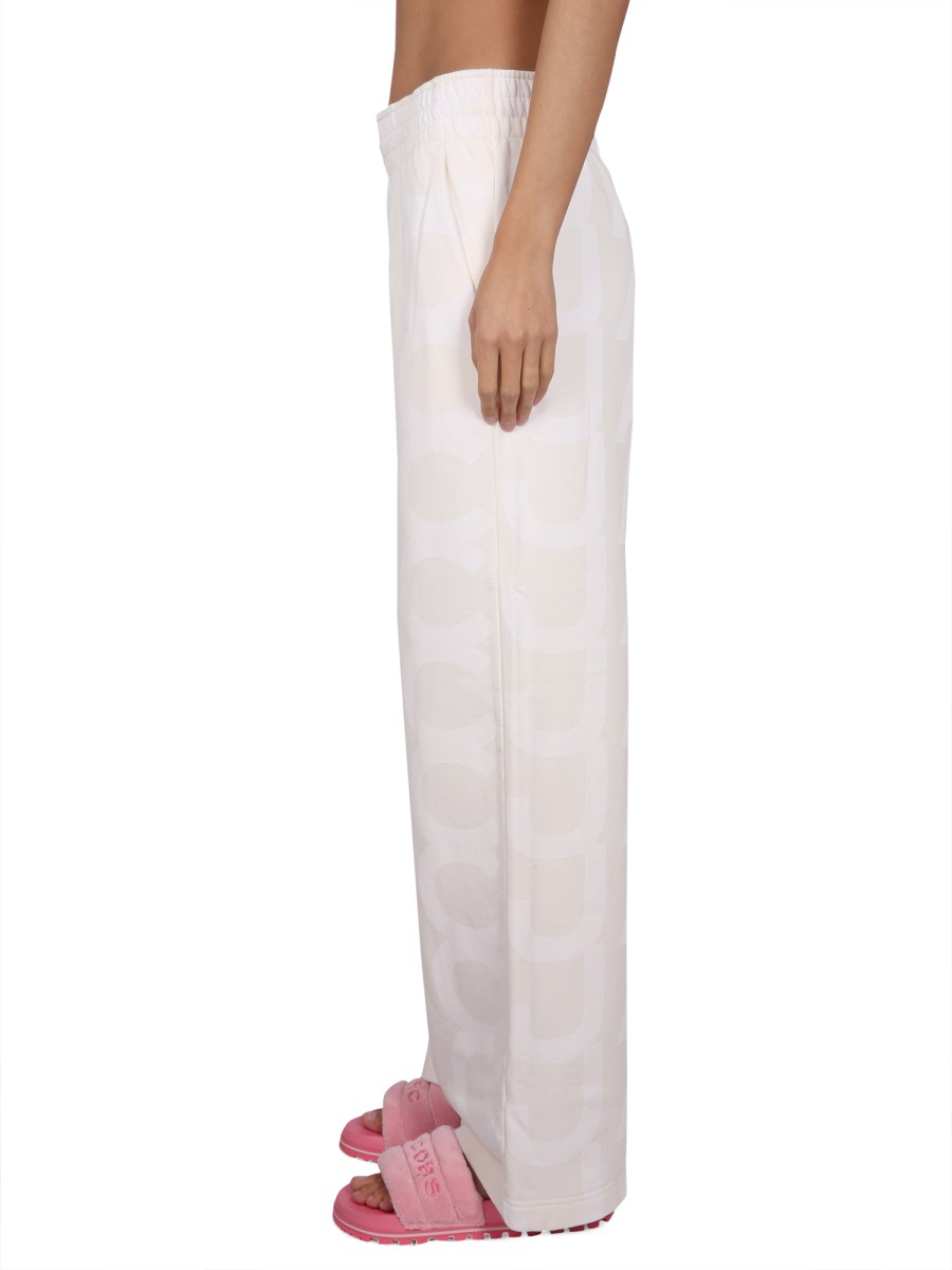 MARC JACOBS PANTALONE IN FELPA DI COTONE MONOGRAM