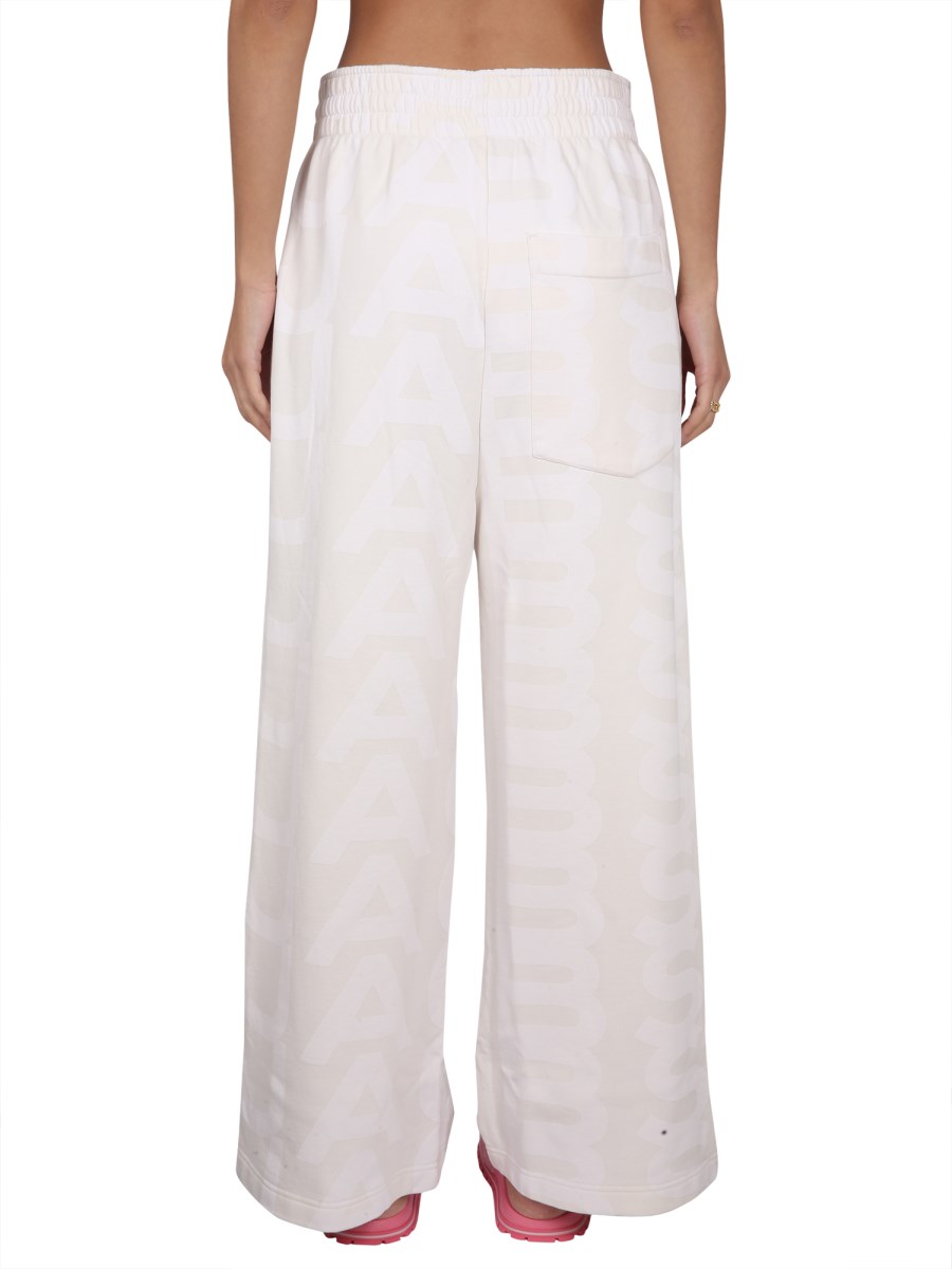 MARC JACOBS PANTALONE IN FELPA DI COTONE MONOGRAM