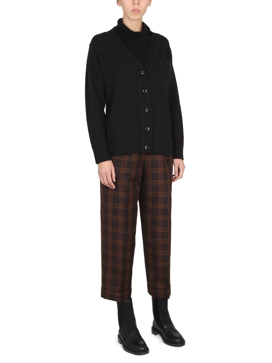 MARGARET HOWELL CARDIGAN CON BOTTONI IN LANA