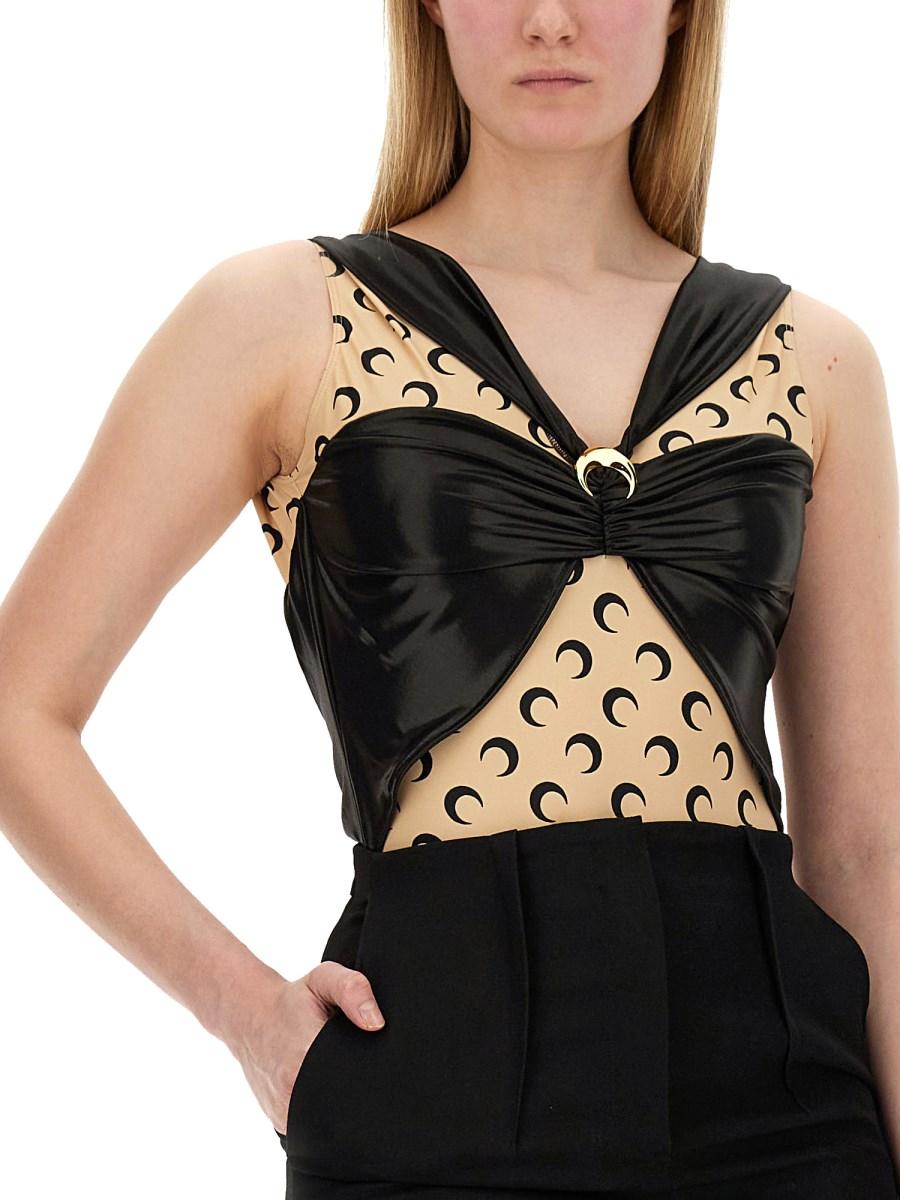 MARINE SERRE BODY DRAPPEGGIATO IN JERSEY