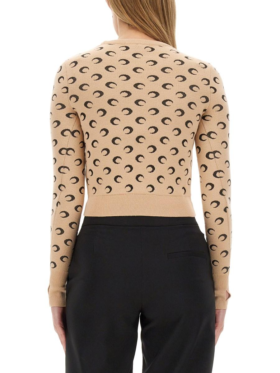 MARINE SERRE MAGLIA MOON ALL OVER