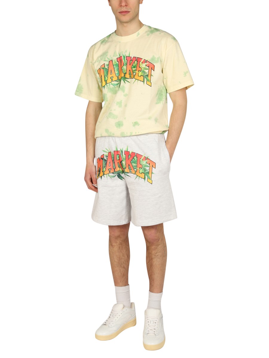 MARKET T-SHIRT IN JERSEY DI COTONE CON STAMPA LOGO
