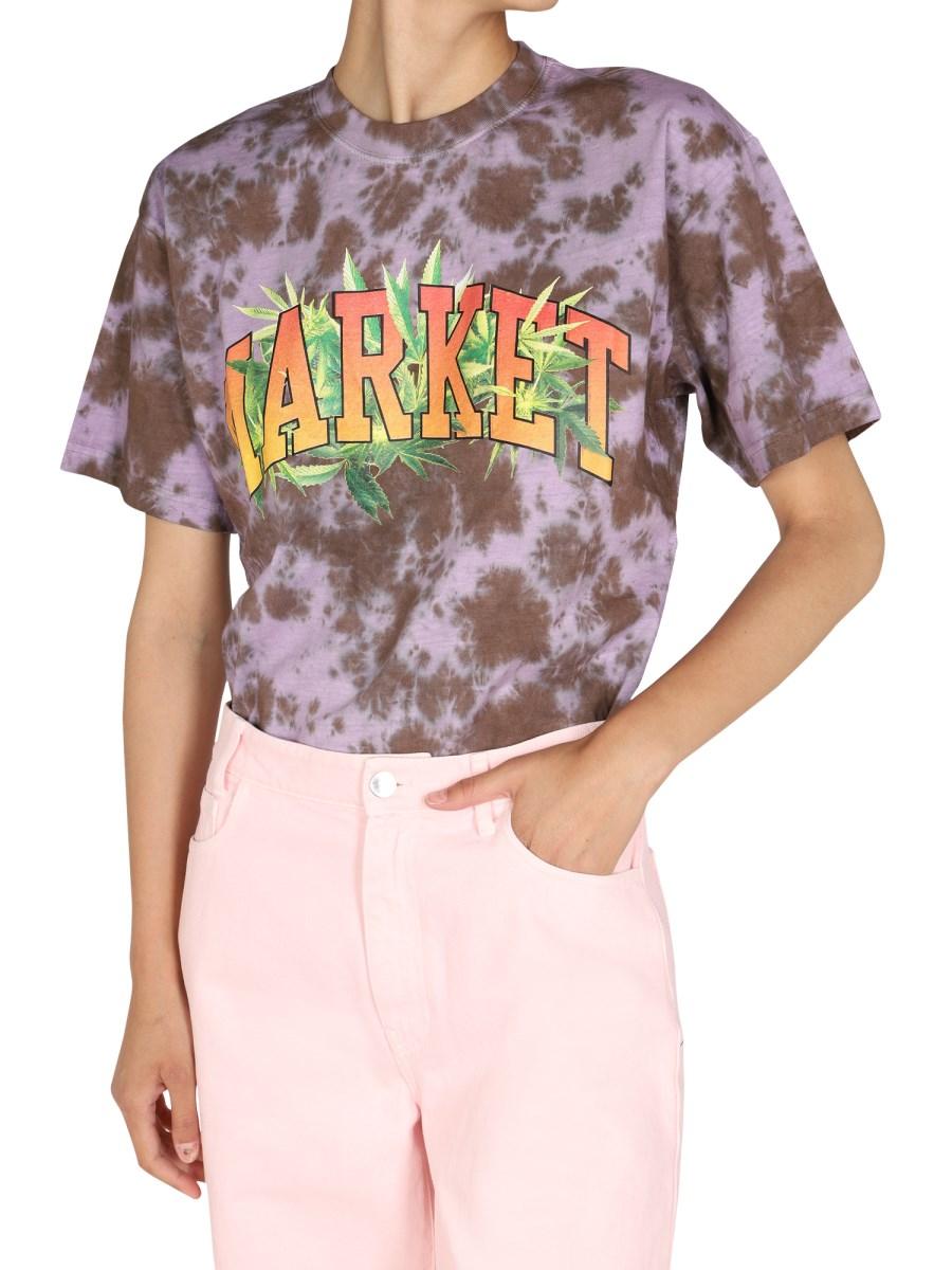 MARKET T-SHIRT IN JERSEY DI COTONE CON STAMPA LOGO