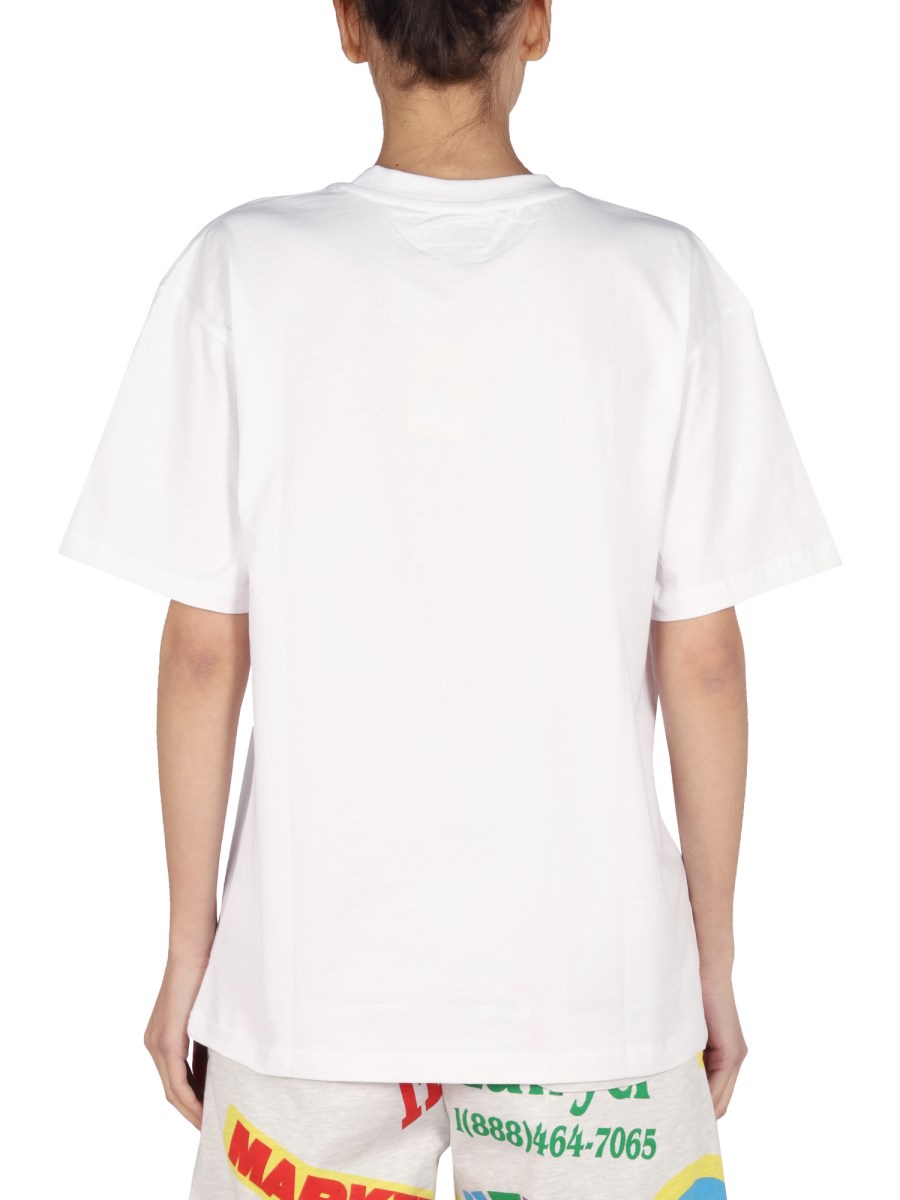 MARKET T-SHIRT IN JERSEY DI COTONE CON STAMPA LOGO