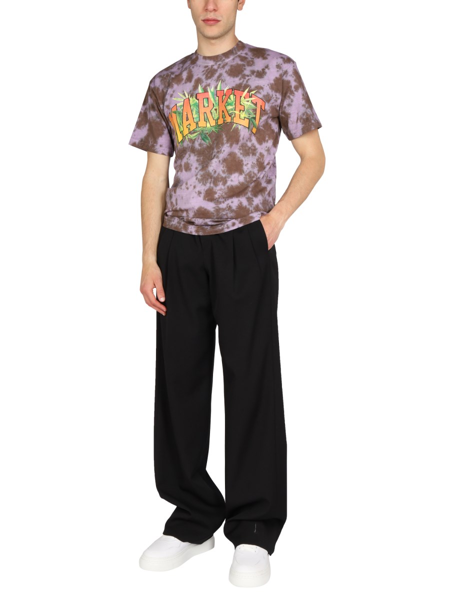 MARKET T-SHIRT IN JERSEY DI COTONE CON STAMPA LOGO