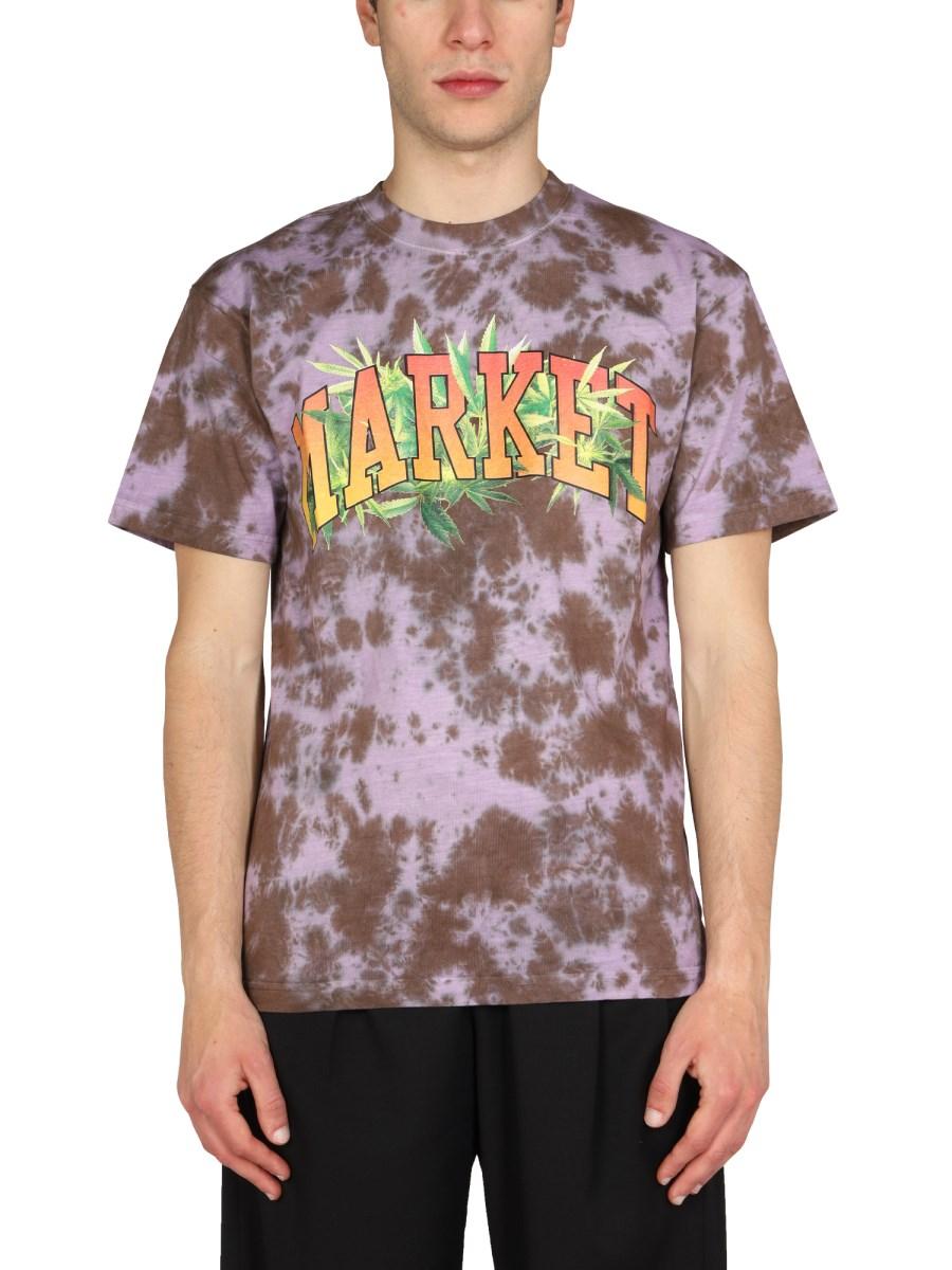 MARKET T-SHIRT IN JERSEY DI COTONE CON STAMPA LOGO