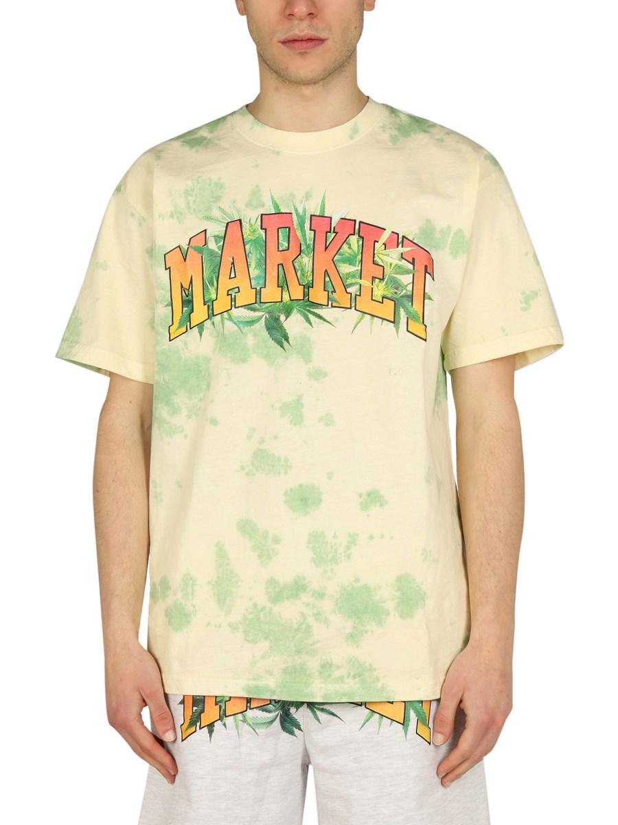 MARKET T-SHIRT IN JERSEY DI COTONE CON STAMPA LOGO