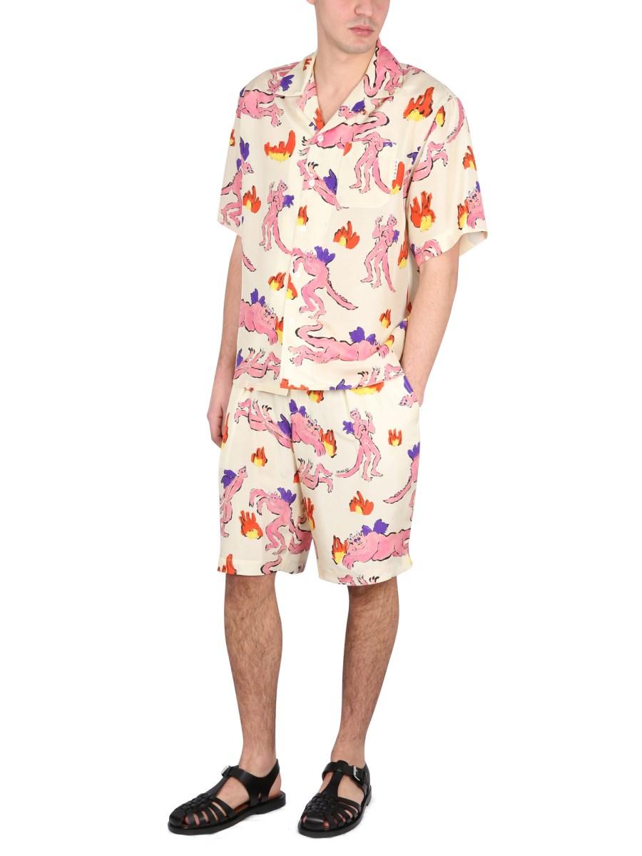 MARNI BERMUDA CON STAMPA