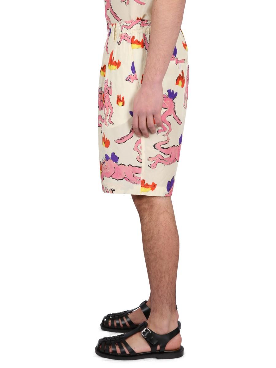 MARNI BERMUDA CON STAMPA