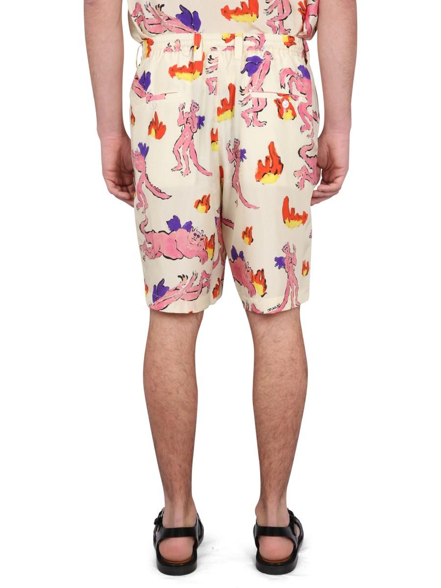 MARNI BERMUDA CON STAMPA