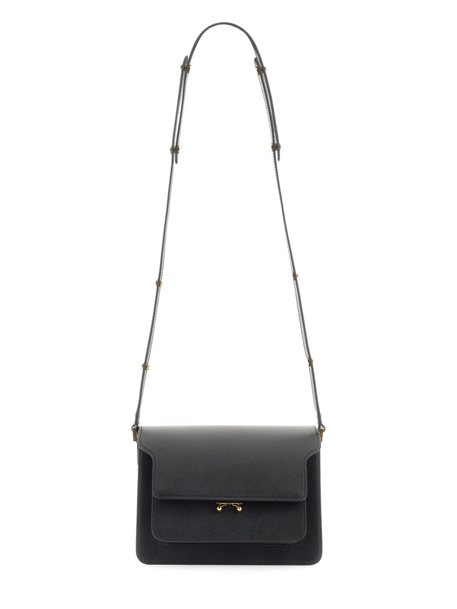 MARNI BORSA A SPALLA TRUNK IN PELLE
