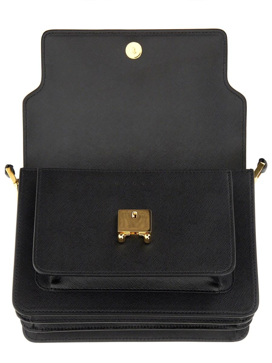 MARNI BORSA A SPALLA TRUNK IN PELLE
