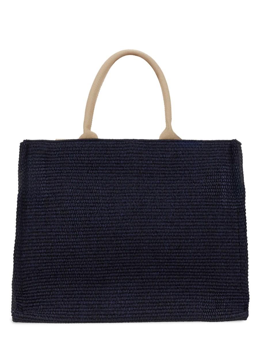 MARNI BORSA SHOPPING IN RAFIA CON LOGO