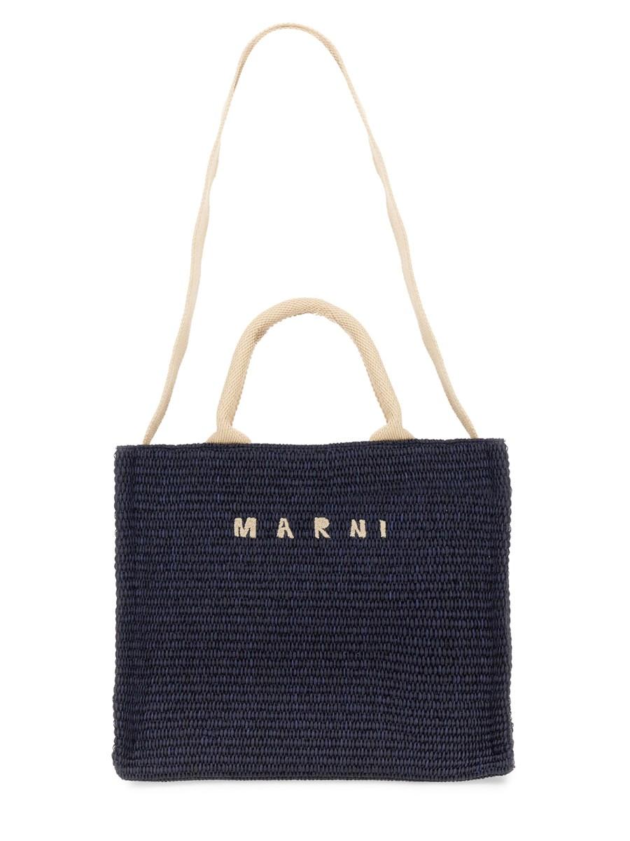 MARNI BORSA TOTE SMALL IN RAFIA