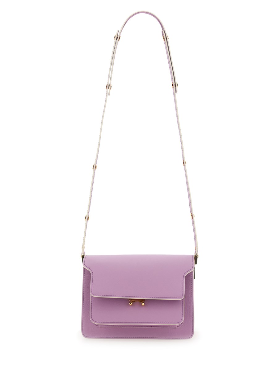 MARNI BORSA TRUNK MEDIUM IN PELLE SAFFIANO