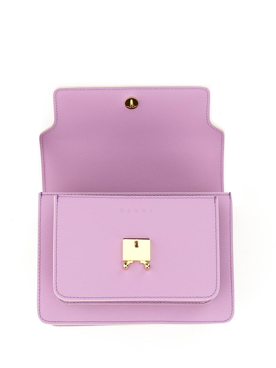 MARNI BORSA TRUNK MEDIUM IN PELLE SAFFIANO